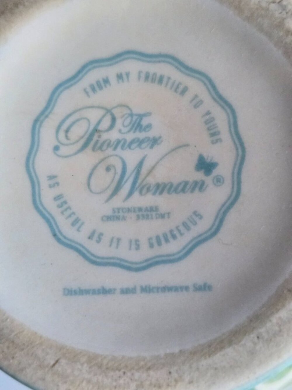 Pioneer Woman Sweet Romance Blossoms Blue Floral Tea Coffee Cup Mug - Picture 4 of 4